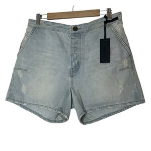 One Teaspoon Jean Shorts Women Size 32 Blue Distressed summer‎ Vacation New
